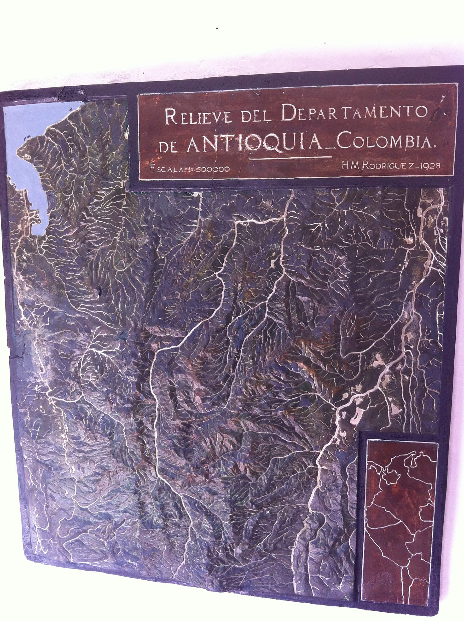 Mapa del Departamento de Antioquia